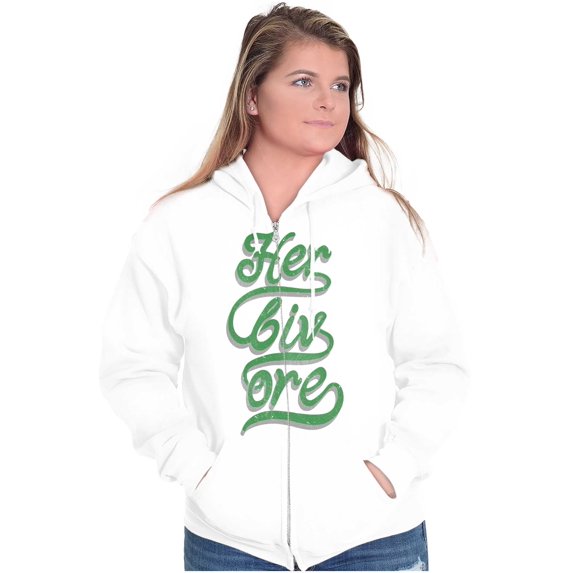 Herbivore Vegetarian Healthy Life Zip Up Hoodie Men's Women's Brisco Brands L