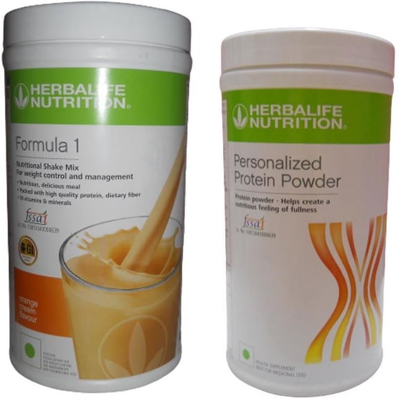 Herblife Nutrition Shake Mix - Orange Flavor With Personalized Protein Powder 400 Gram