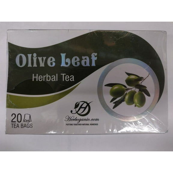 Herboganic Olive Leaf Tea, 20 Teabag (3 Pack, 60 teabags total)