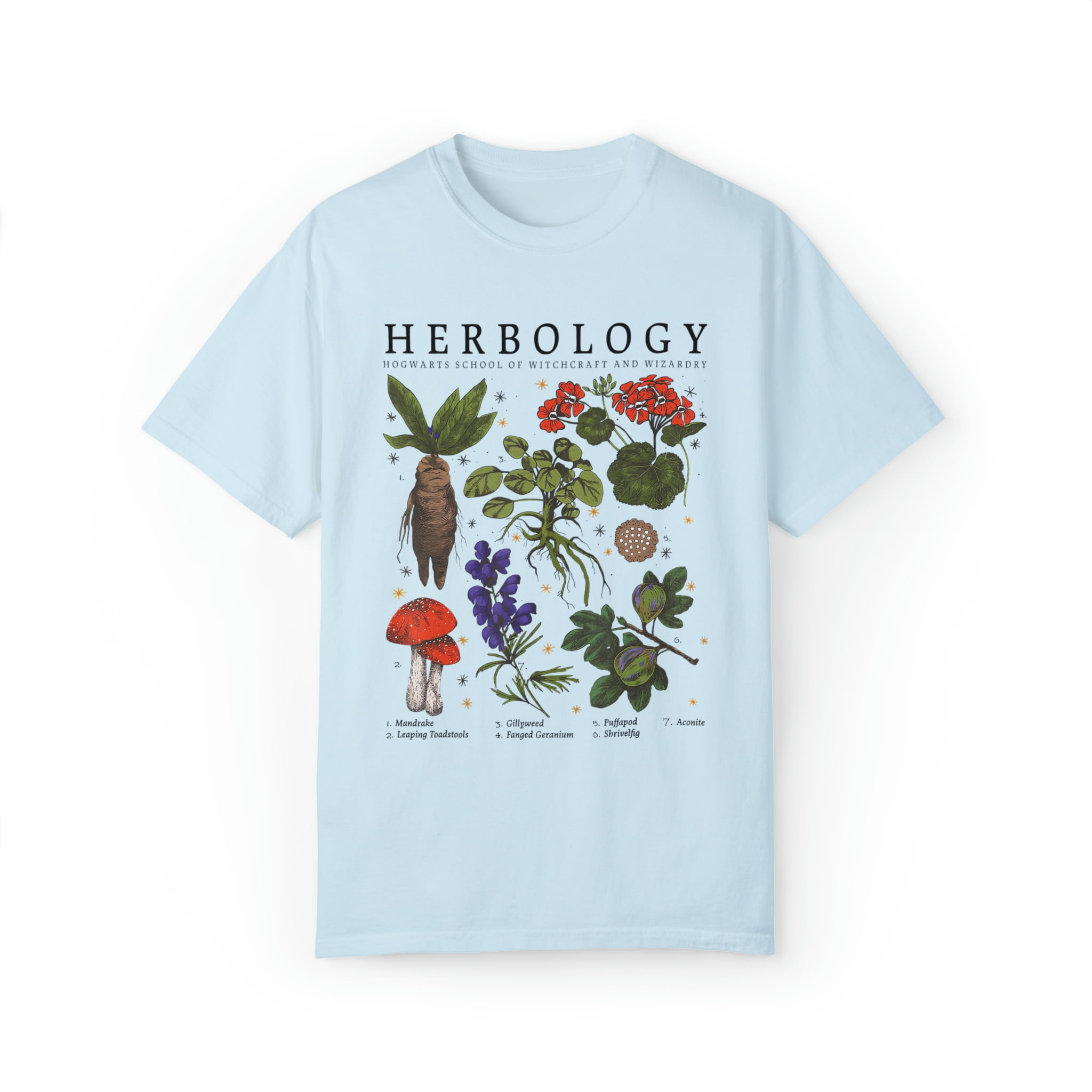 Herbology Shirts, Witchcraft School Tshirt, Magic Wizard Plants Tshirts
