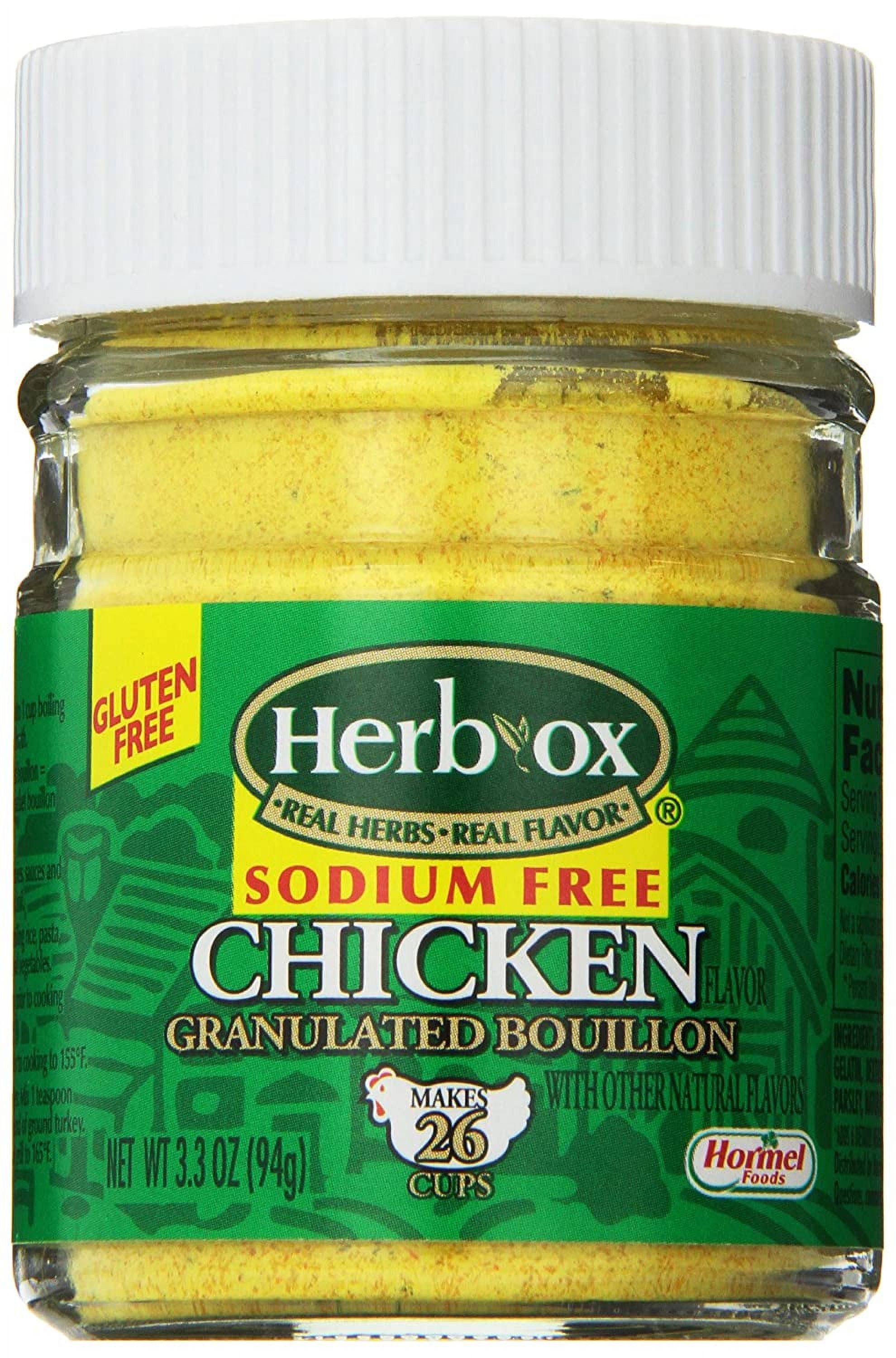 Herbox Granular Sodium Free Chicken Bouillon, 3.3 Ounce Pack of 6. - Walmart.com