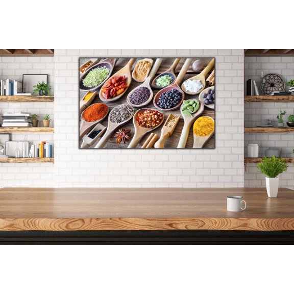 Herbs And Spices Kitchen Art Print, Unframed Paper Poster 8x10in