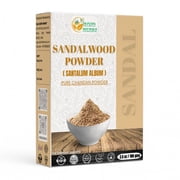 Herbs Botanica Chandan Sandalwood Powder Organic 100gm / 3.52 oz For Skin, Face Pack, Face Mask, Worship Tilak, Auspicious Occasions 100% Natural
