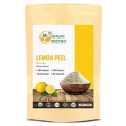 Herbs Botanica Organic Lemon Peel Powder Citrus Peel Organic 5.3 oz /150 gms 100% Natural | Anti Tan Face Mask, Face Pack
