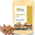 thumbnail image 1 of Herbs Botanica Sandalwood Sticks Natural Chandan Ki Lakdi Sacred Sandalwood Sticks: Aromatic Bliss and Spiritual Serenity Incense Havan, Holy Sticks, Mediation Yoga Pooja Tikka 100 gms / 3.5 oz, 1 of 1