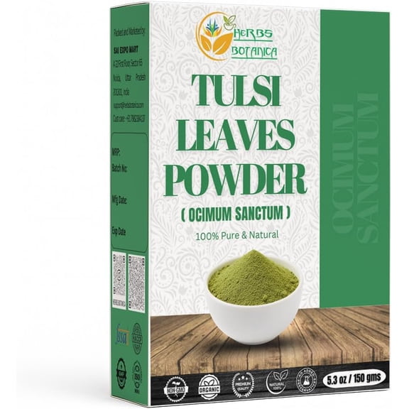 Herbs Botanica Tulsi Powder Tulasi Holy Basil Tulsi Powder Ocimum Sanctum 5.3 oz