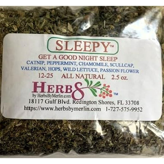 Herbs By Merlin SLEEPY TEA Organic Loose Leaf Tea 2.5 oz