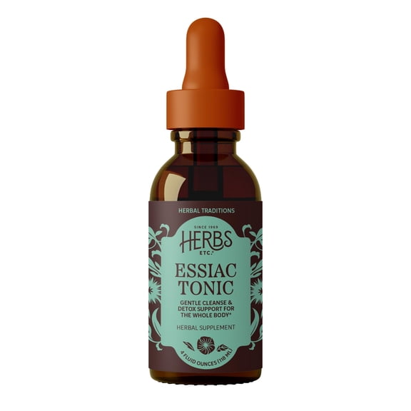 Herbs, Etc. Essiac Tonic Classic Liquid Extract, Vegan, 4 fl oz (118 Servings)
