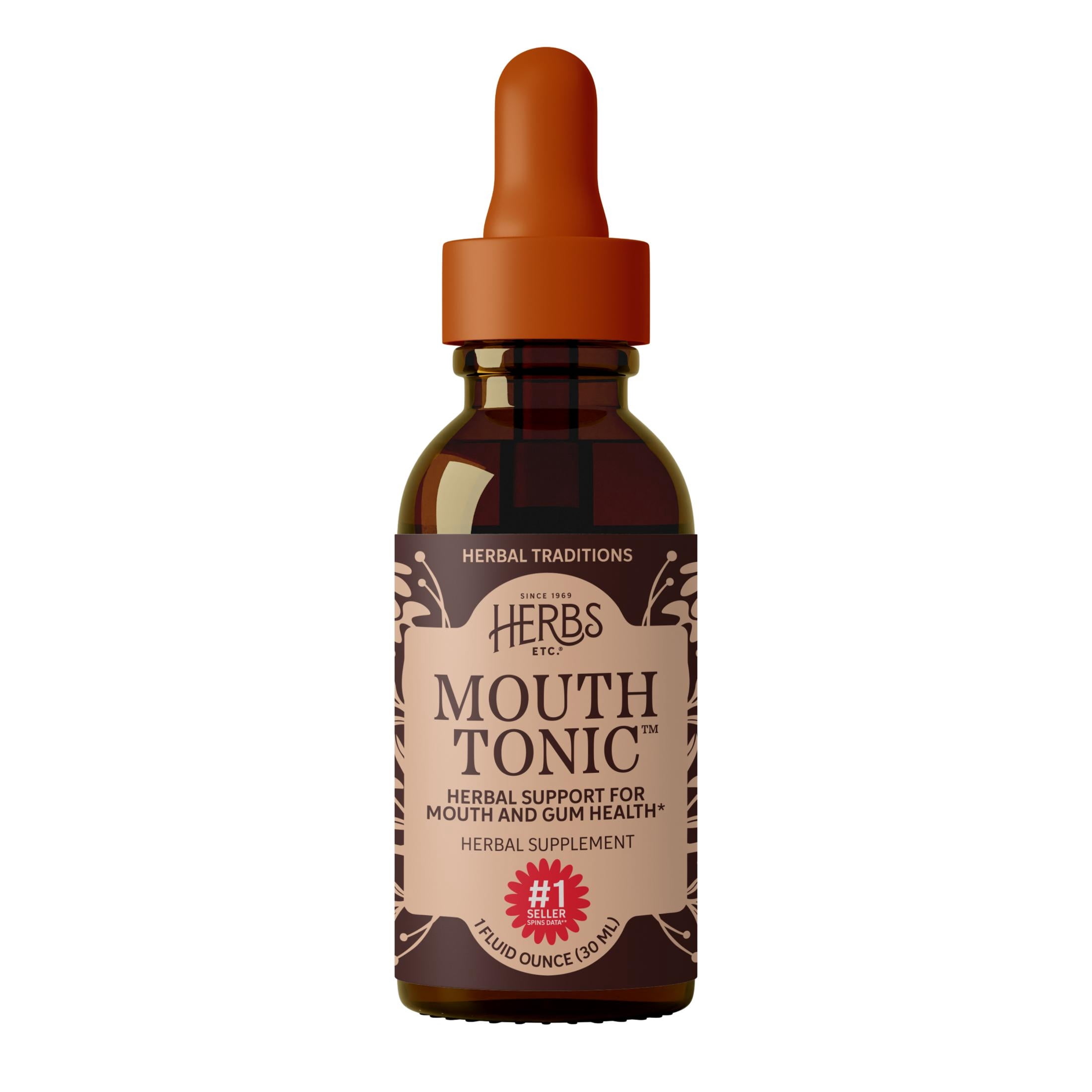 Herbs Etc. Mouth Tonic, 1 fl oz (30 ml) - Natural Herbal Medicine