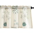 thumbnail image 1 of Herbs Printed Valances for Windows Rod Pocket Window Valance for Kitchen Living Room, 52 x 18 Inches, One Panel, 1 of 6