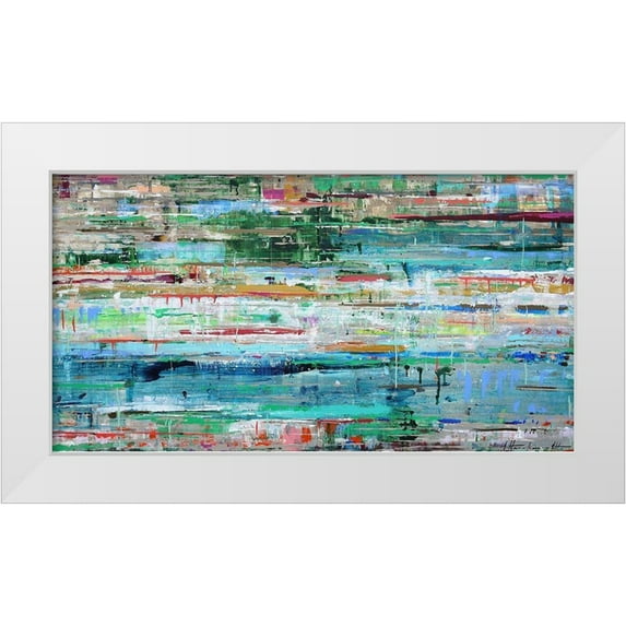 Herckenrath, Ingeborg 18x11 White Modern Wood Framed Museum Art Print Titled - Tropic Reflection No. 2