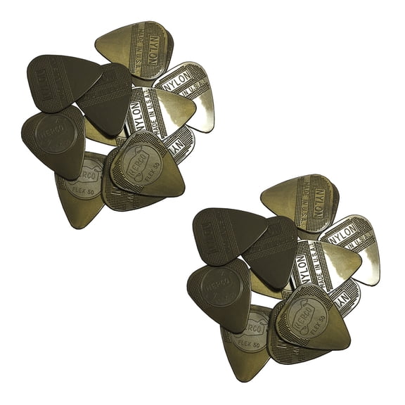 Herco Guitar Picks  24 Pack  Gold Flex 50  Light