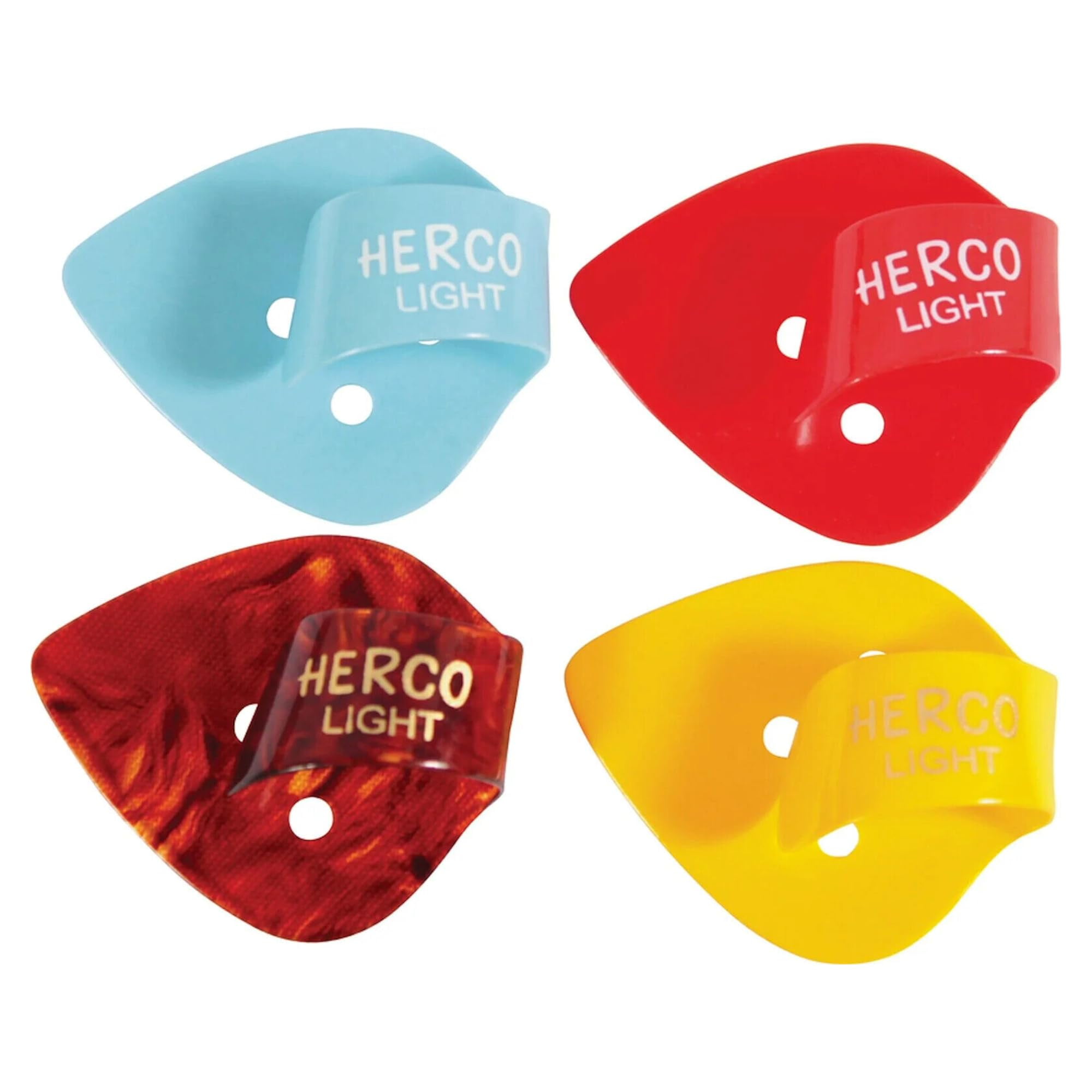 Herco® HE111 Flat Thumbpicks, Light, 24/Bag