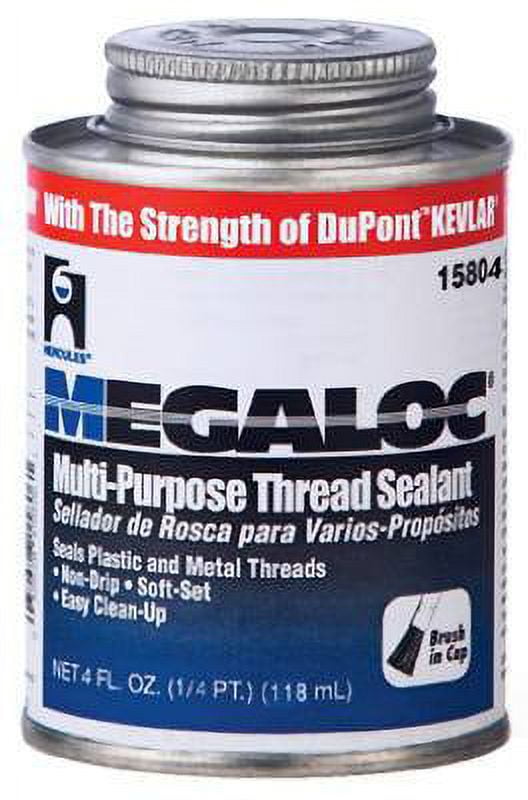 Hercules 15804 Megaloc MultiPurpose Thread Sealant with Kevlar, 4 Oz