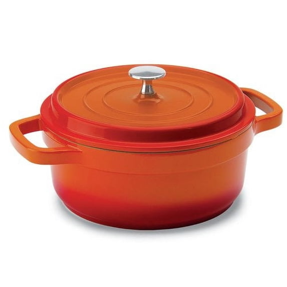Hercules 3 quarts Cast Aluminum Round Dutch Oven 8.4 in diameter (20 cm) with Ceramic Coating and Induction Plate