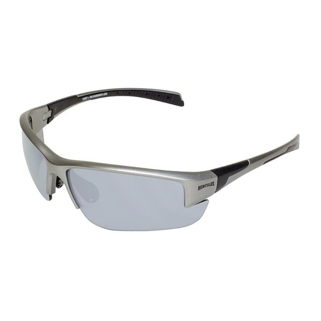 Hercules 7 Gray Metallic Frame & Mirror Lenses Safety Glass