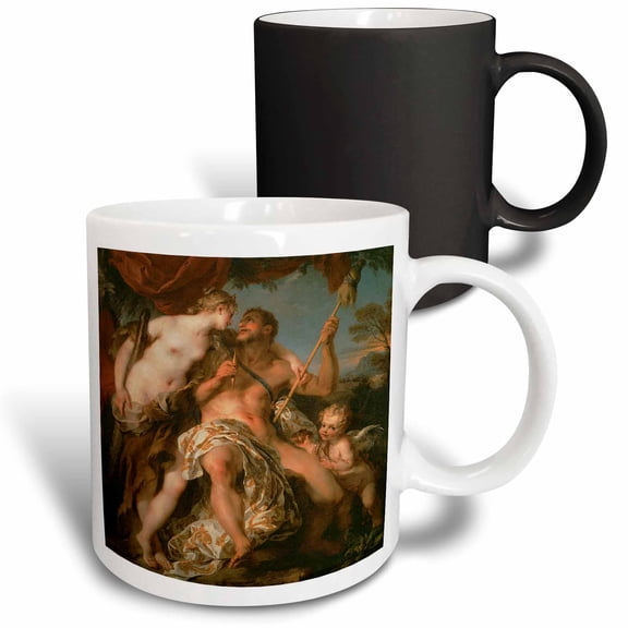 3drose, Hercules and Omphale by Francois Lemoyne, 11oz Magic Transforming Mug