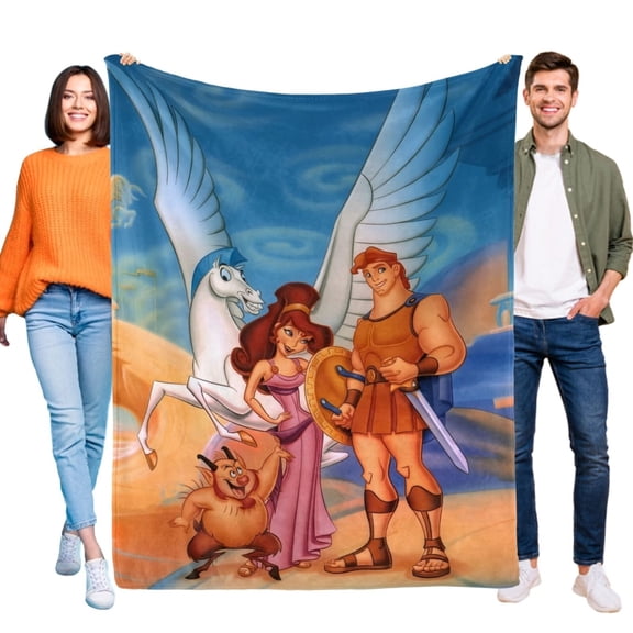 Hercules Blanket Flannel Soft Sofa Bed Office Throw Birthday Gift