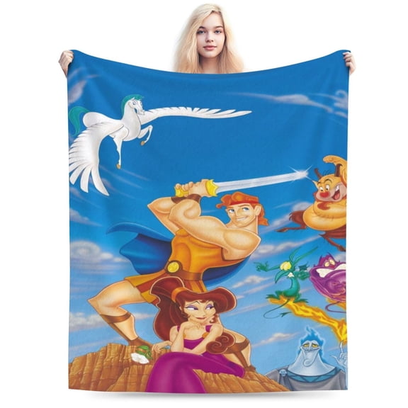 Hercules Blanket, Soft Warm Cozy Plush Throw Blanket Gifts for Adults Kids, Lightweight Fuzzy Comfy Flannel Blankets for Couch Bed House Decor Travel 40"X30"