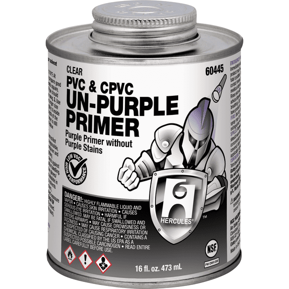 Hercules Paint Supply - Hercules Clear Pipe and Fitting Primer - Single Pack