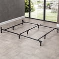 thumbnail image 1 of Hercules Compact Heavy-Duty Metal Bed Frame | Adjustable Width Fits Full, Queen, and King Mattresses, 1 of 10