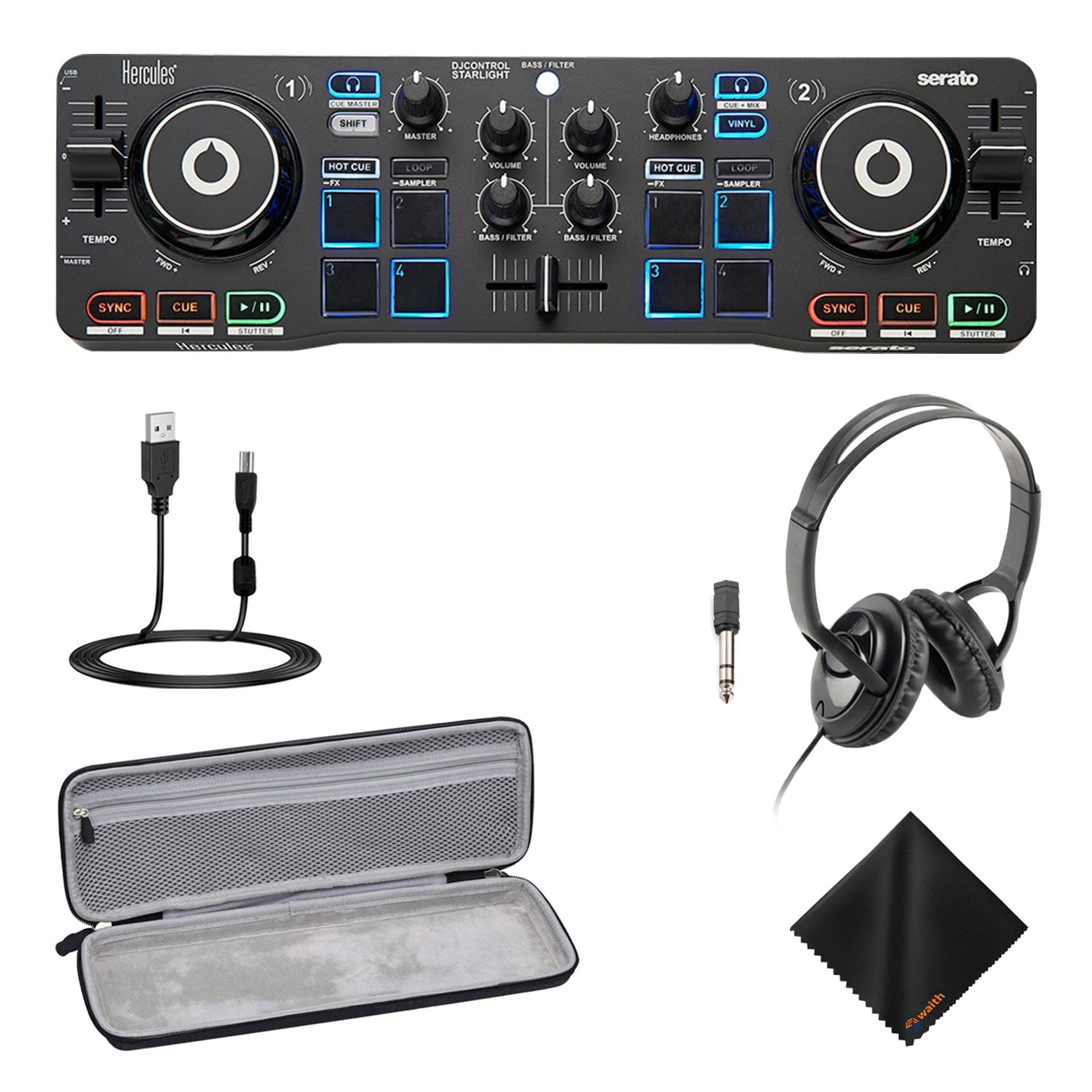Hard EVA Case For Hercules DJControl Starlight Controller - Protective Travel Case