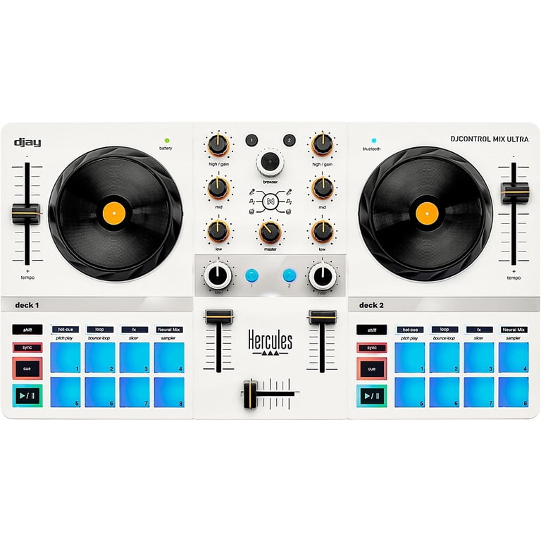 Hercules, DJControl Mix Ultra, Portable Bluetooth DJ Controller