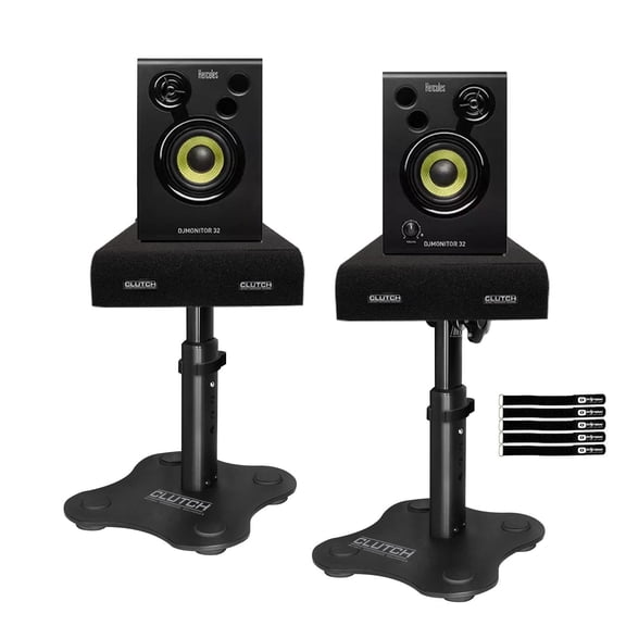 Hercules DJMonitor 32 3" 60W DJ Monitor Pair with Desktop Stands Package