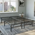 thumbnail image 1 of Open Box Hercules Folding Metal Bed Frame, 14 In Platform Mattress Foundation, King, 1 of 10