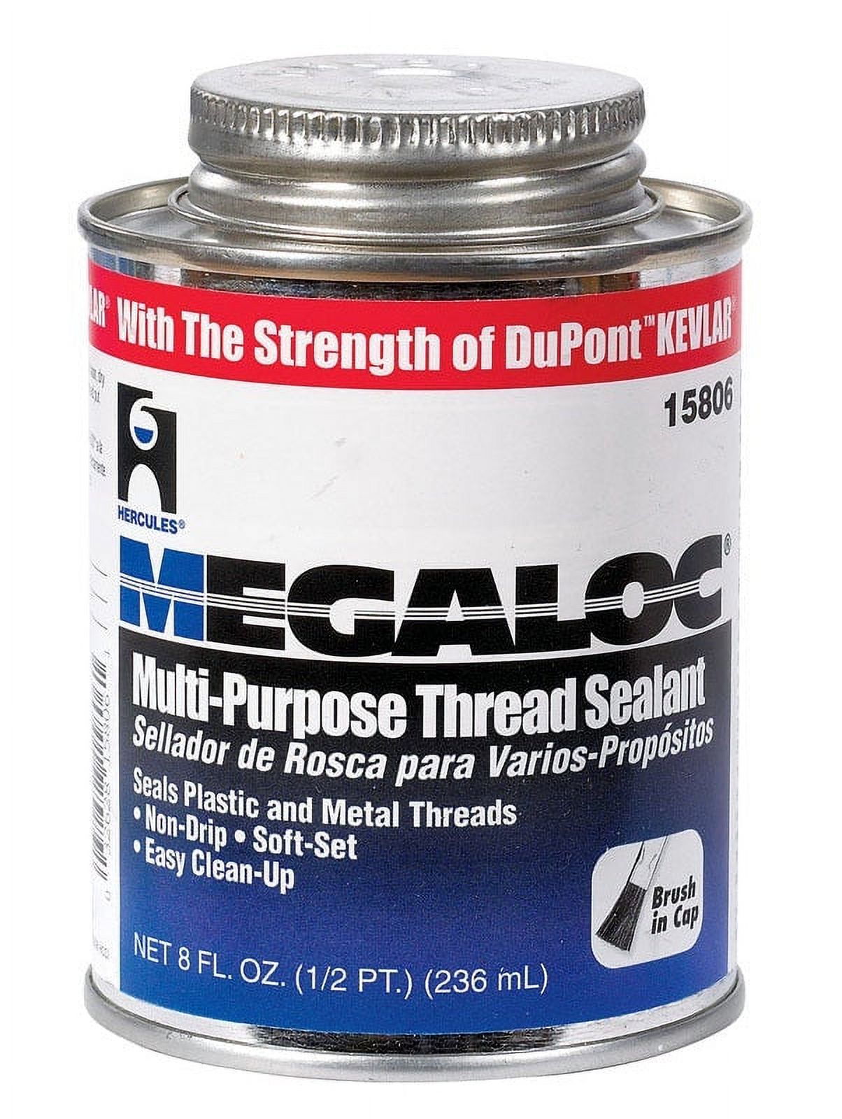 Hercules Hercules 15806 Megaloc MultiPurpose Thread Sealant, 8 Oz