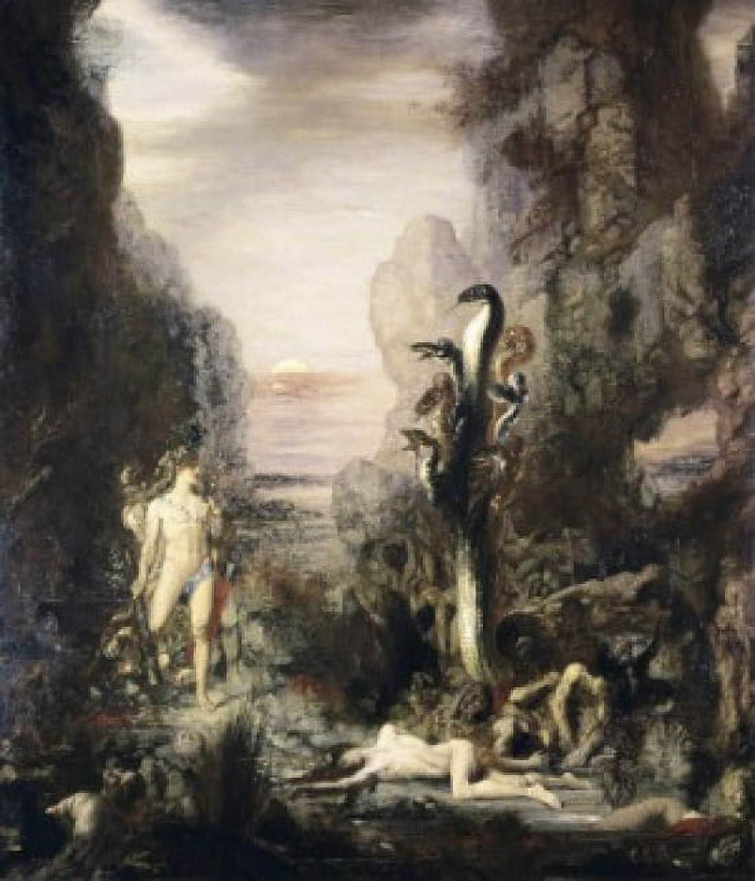 Hercules and the Hydra 1867 Gustave Moreau (1826-1898 French) Oil on canvas Art Institute of Chicago Illinois USA Canvas Art - Gustave Moreau (18 x 24)