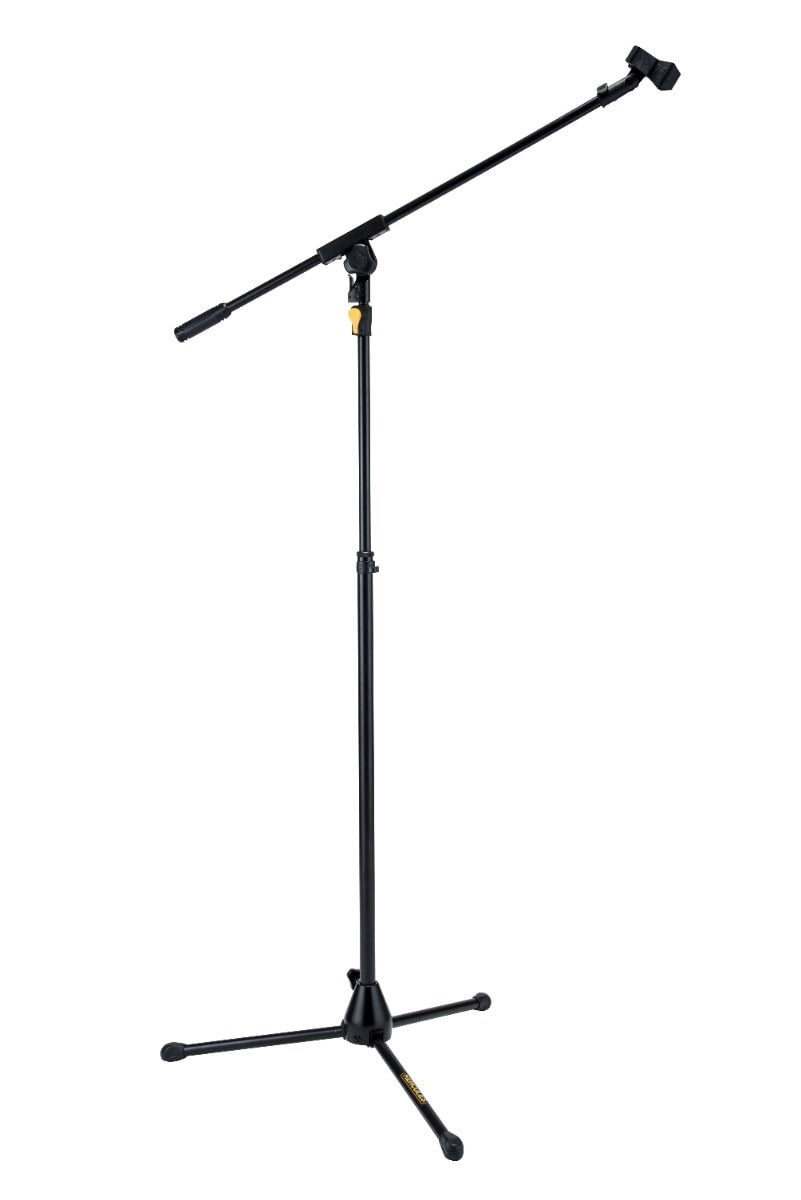Hercules MS631B TRIPOD MICROPHONE STAND WITH BOOM & MIC CLIP & EZ GRIP HEIGHT ADJUSTMENT