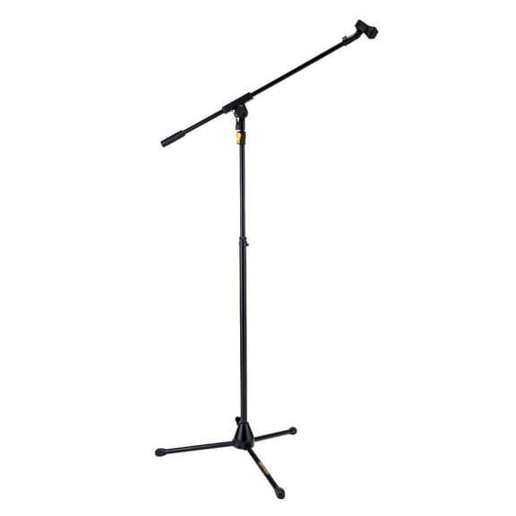 Hercules MS631B TRIPOD MICROPHONE STAND WITH BOOM & MIC CLIP & EZ GRIP HEIGHT ADJUSTMENT