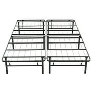 Hercules Folding Metal Bed Frame, 14 In Platform Mattress Foundation, Queen