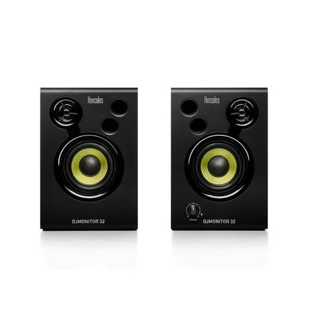 JAM - DJMonitor 32: 2 x 15 watts RMS Active Monitoring Speakers - Black
