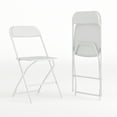 thumbnail image 1 of Flash Furniture Hercules Series Plastic Folding Event Chairs for Adults, Set of 2, White, 1 of 20