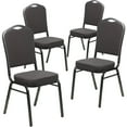 thumbnail image 1 of Flash Furniture Hercules Series Adult Size Crown Back Stacking Banquet Chairs, Set of 4, Gray, 1 of 15