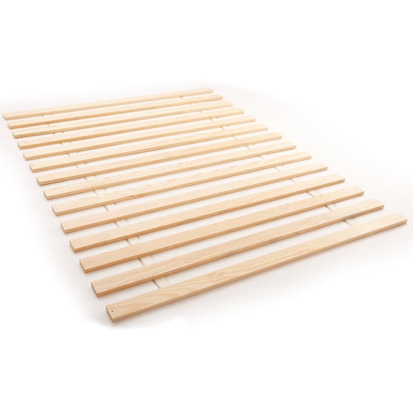 Modern Sleep Maximum Heavy-Duty Bed Slats | Attached Wood Bed Support Slats, Queen