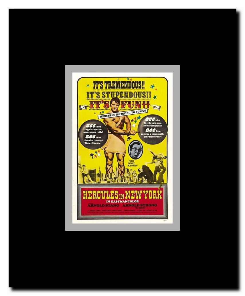 Hercules in New York Framed Movie Poster