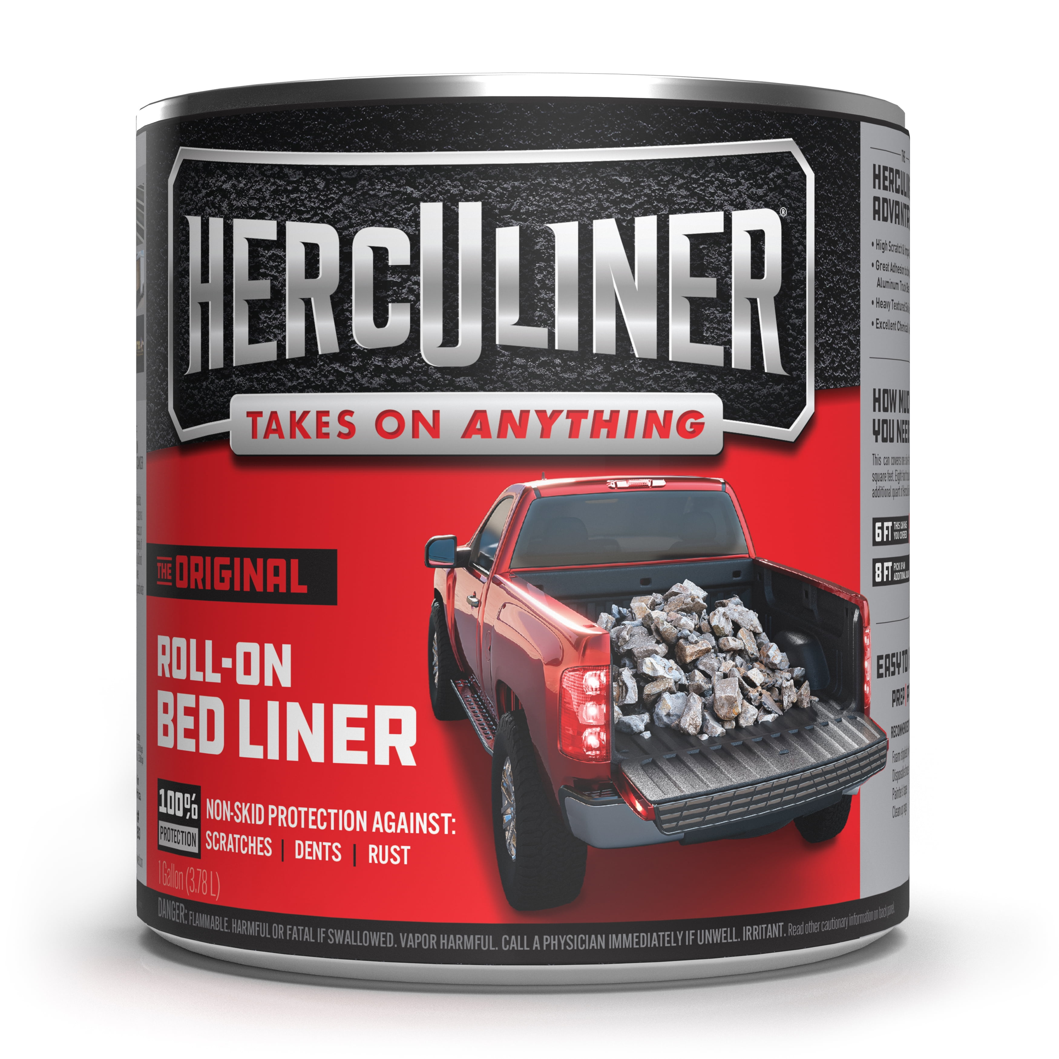 Herculiner Liquid Black Textured Truck Bed Liner, 1 Gallon