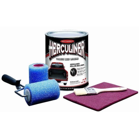 Herculiner Truck Bed Liner Kit for Pick-Up Truck Beds Blk Boxed
