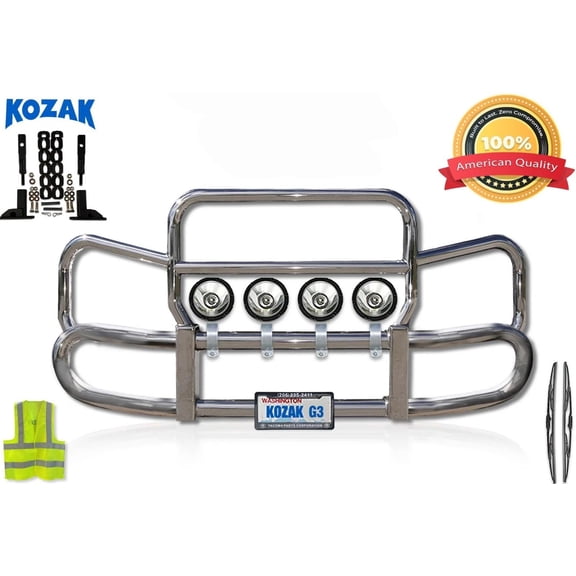 Herd 300 Compatible with T880 2014-2025 Grille Deer Moose Brush Bumper Guard w/ Brackets