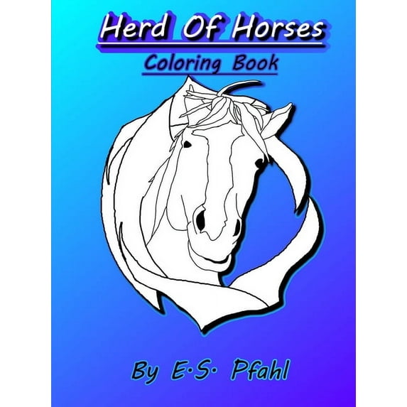 Herd of Horses Coloring Book, (Paperback)