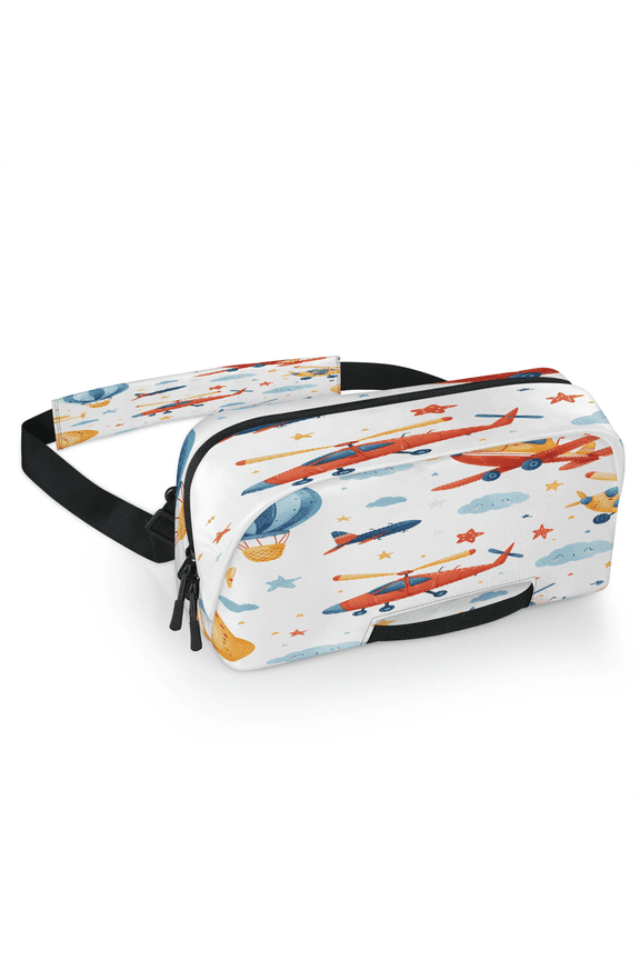 Airplane Carrying Case Bag for Gaming Console, Waterproof Travel Crossbody Sling Bag Compatible with Nintendo Switch 2, Adjustable Shoulder Strap Chest Bag, Plane