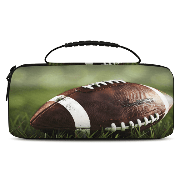 Herdesigns American Football Rugby Carrying Case for Nintendo Switch 2 with 20 Game Card Slots, Portable Travel Carry Case for Accessories and Console