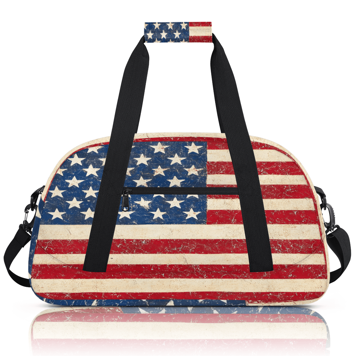 Herdesigns American Usa Flag Sports Duffle Bags Travel Duffle Bag Gym Bag 4th July Independence Day Weekender Travel Bag Waterproof Overnight Bag Carry On Travel Tote Bag Dance Bags