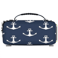 thumbnail image 1 of Herdesigns Anchor Pattern Carry Case Compatible for Nintendo Switch OLED Model 2021/Switch 2017, Protective Travel Switch Carrying Case with 20 Game Card Slots for Switch Console & Accessories, 1 of 8