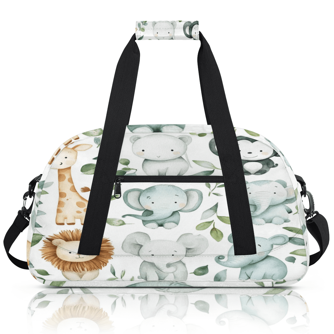 Herdesigns Animals Sports Duffle Bags Travel Duffle Bag Gym Bag Wild Animal Jungle Weekender Travel Bag Waterproof Overnight Bag Carry On Travel Tote Bag Dance Bags