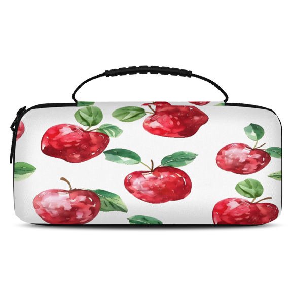Herdesigns Apples Fruit Carrying Case for Nintendo Switch OLED Model 2021 & Switch 2017 with 20 Game Card Slots, Portable Travel Carry Case for Accessories and Console