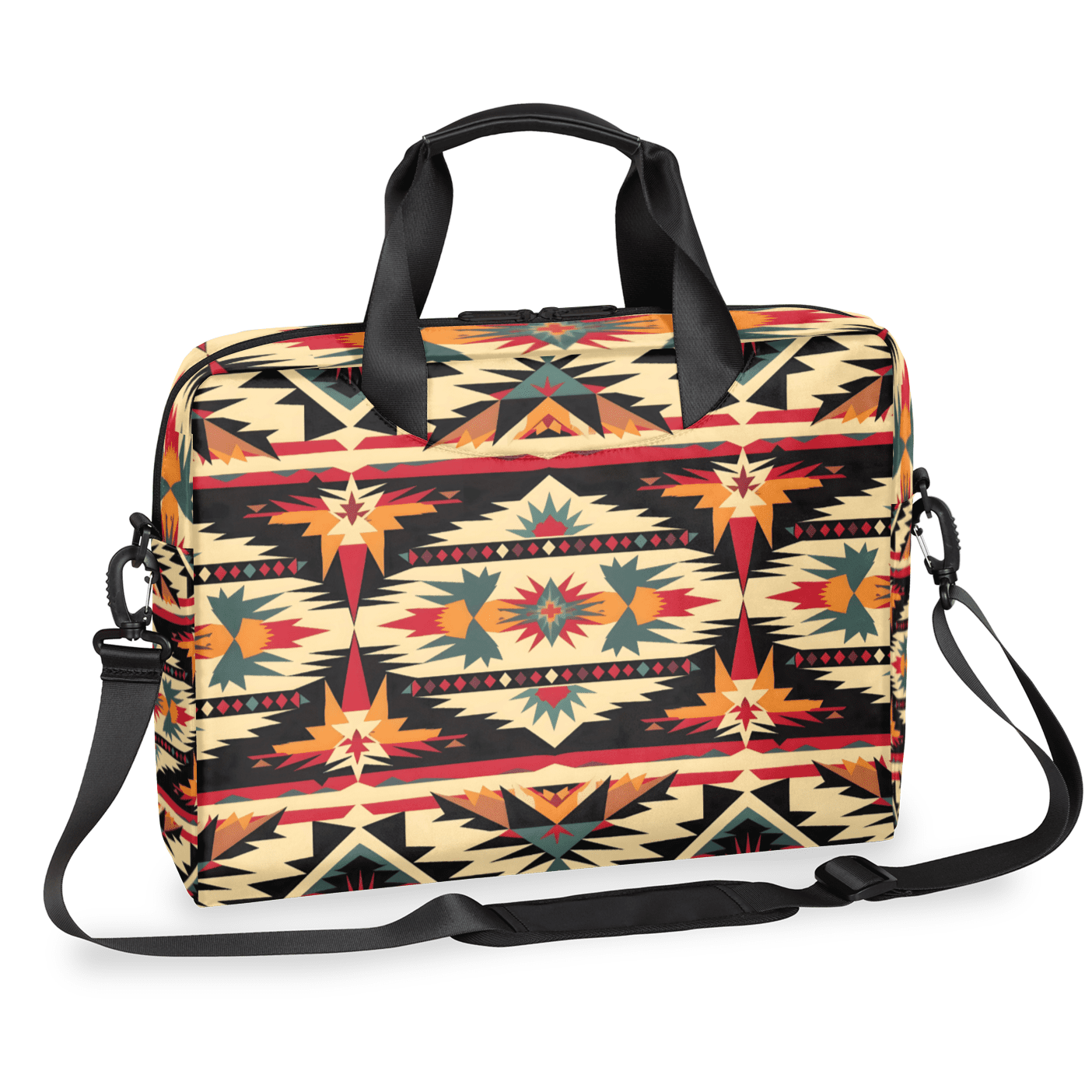 Herdesigns Aztec American Boho Western Laptop Bag for Women Men, Computer Case Briefcase Messenger Bags, 15-15.6 inch Laptop Sleeve Shoulder Bag